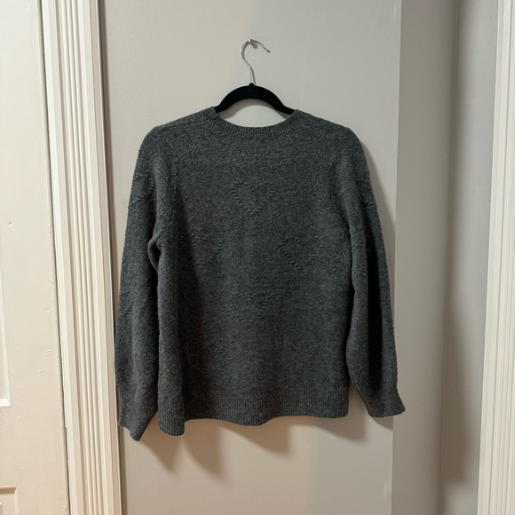 Charcoal Grey Heart Detail Sweater - Picture 2 of 6